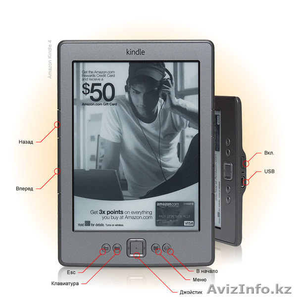 Продам электронную книгу Amazon Kindle 4 - Изображение #1, Объявление #754123