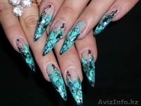 ШИКАРНЫЕ НОГТИ ИЗ ГЕЛЯ И АКРИЛА, ВОСХИТИТЕЛЬНЫЙ ДИЗАЙН - Изображение #1, Объявление #221327