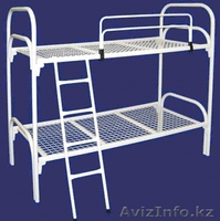 Кровати железные одноярусные для санаториев, кровати металлические по низко цене - Изображение #1, Объявление #1442450