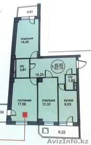 Продам: 3-ком. квартиру, в строящемся доме   - Изображение #2, Объявление #1339128