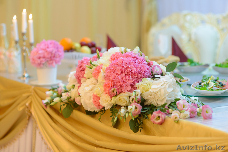 Свадебное украшение ресторана(цветы, ткани) - Изображение #2, Объявление #1336302