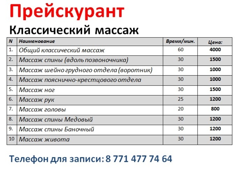 Классический массаж в Петропавловске - Изображение #2, Объявление #1645293